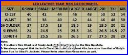 Men's Genuine Lambskin Leather Jacket Biker Slim Black Body Fitted Jacket