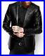 Men's Genuine Lambskin Real Leather Blazer Jacket Two Button Slim Fit Coat