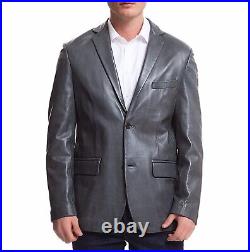 Men's Gray Blazer Genuine Lambskin Slim Fit Sexy Stylish Hot Classic CoatBlazer