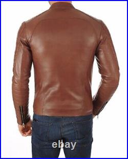 Men's Leather All Colors Jacket Slim Fit Racer Leather Jacket For men NFS 060