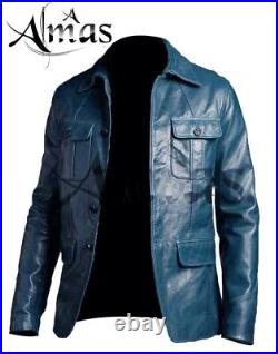 Men's Leather Jacket Sheepskin 100% Genuine Leather Jacket Blazer By