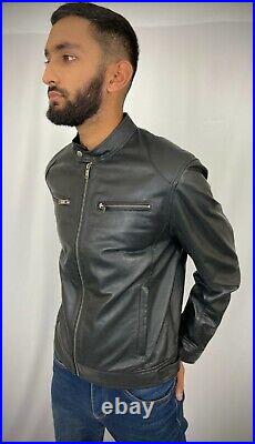 Men's Leather Luxe Suave Leather Jacket Black