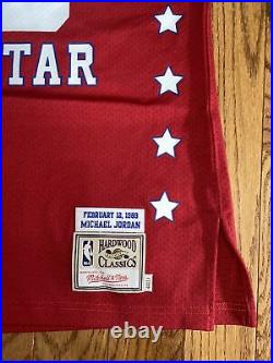 Mens Authentic Michael Jordan Mitchell Ness 1989 All Star Jersey Size 44L