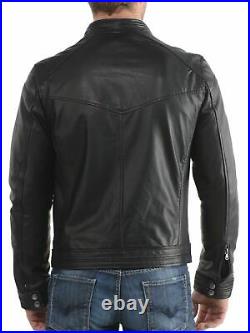 Mens Leather Jacket Bomber Biker All Color Real leather jacket for Men NFS 054