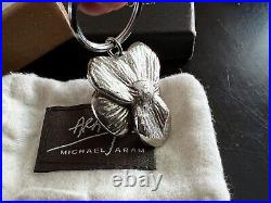 Michael Aram orchid LARGE sculptural collectible keychain NIB
