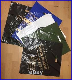 Misprinted Plastic Strong Fashion Boutique Shop Bags 10Kg Box All Sizes XS S M L