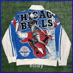 Mitchell And Ness X Jordan Bulls M&N 1988 All Star Warm Up Jacket Mens Large