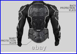 Motorcycle MX Full Body Armor Jacket Spine Chest Knee Protection Riding Gear