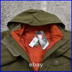 NEW L. L. Bean Men's Size L 3-in-1 Jacket Green Nylon All Season Moss Khaki