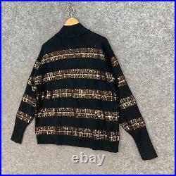 NEW Sass & Bide Womens Jumper Size L Large Black Sequin Knit Wool Blend A6.05