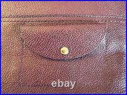 NEW WithTags J Crew All-Day Large Tote Bag Maroon Pebble Grain Leather NEW! F5237
