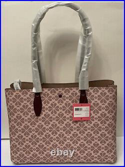 NWT! Kate Spade Flower Coated Canvas All Day Large Tote In Pink Multi (sale)