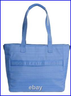 NWT Lug Convertible Carry-all Large Tote Bag-Brushed Marina Icepop Stitch Blue