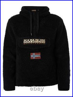 Napapijri Men's Burgee Fleece Jacket, Black