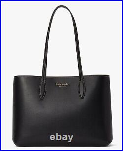 New Kate Spade All Day Large Tote Leather Black Multi