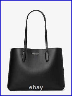 New Kate Spade All Day Large Tote Leather Black Multi