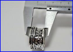 New Masonic Ring Large Hoop Massive Sterling Silver 925 Handmade All Sz US 9 13