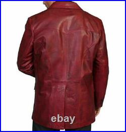 New Men's Blazer Genuine Soft Leather Real Lambskin Slim Fit blazer ZL52