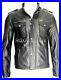 New Men's Genuine Lambskin 100% Leather Jacket Biker Casual Wear Black Coat