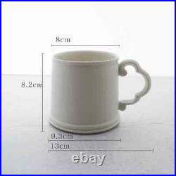 New Mug cup Usuki ware coffee tea cup White porcelain no luster Large
