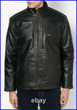 New Stylish Design Men's Leather Jacket Real Soft Lambskin Slim Fit jacket ZL204