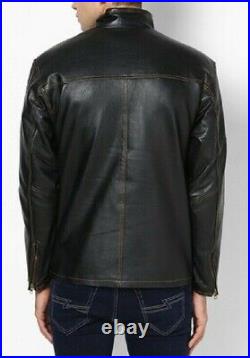 New Stylish Design Men's Leather Jacket Real Soft Lambskin Slim Fit jacket ZL204