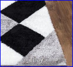 New Stylish Large Shaggy Rugs Hallway Runner Living Room Bedroom Rug Carpet Mats