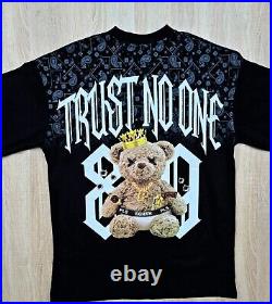 New T-Shirt TRUST NO ONE 89 Regular Size Colort Available White Black Bear Model
