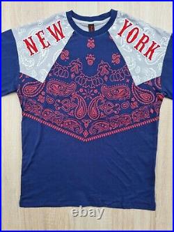 New T-shirt Men's Cotton Gray Red Blue 99 New Yoork Model Rgular Fit Floreal