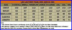 New Thick Black Leather Jacket Men's 100% Genuine Leather Motorcycle jacket #S92
