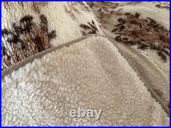 New large double thickness all wool blanket/throw 54x74 part of a set