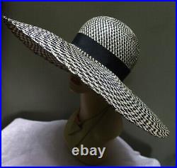 New women's Large Brim with Rounded crown Hat by Alexander & Hallatt in Buntal