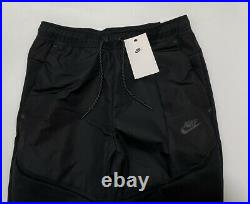 Nike Sportswear Tech Fleece Men Woven Tracksuit Set Hoodie Pant Large, Black New