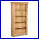 Oakvale Large Bookcase / Solid Wood Living Room Tall Shelving Unit / Bookshelf