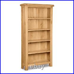 Oakvale Large Bookcase / Solid Wood Living Room Tall Shelving Unit / Bookshelf