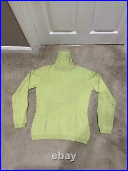 Patrick Francis Cashmere roll neck, lime green, brand new, unworn, HALF PRICE