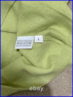 Patrick Francis Cashmere roll neck, lime green, brand new, unworn, HALF PRICE