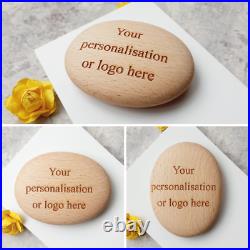 Personalised Large Wooden Pebbles Pebble Art Custom Engraved