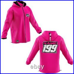 Pink Sublimated Coloured Softshell Jacket (Adult) Motocross Motorsport Race N