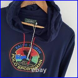 Polo Ralph Lauren Jumper Polo Sportsman Country Navy Blue Pull Over XL X Large