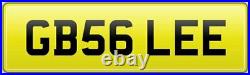 Proper Lee Private Car Reg Number Plate With All Fees Paid Gb56 Lee Lees Leigh