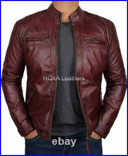 ROXA URBAN Men New Authentic Lambskin Real Leather Jacket Casual Party Wear Coat