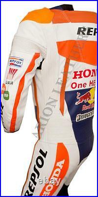 Racing Motorcycle Motorbike Leather Suit Jacket and Trouser 2 Piece and 1 Piece
