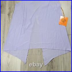 Ramy Brook Top Women's Large Lavender River Open Back Tech New