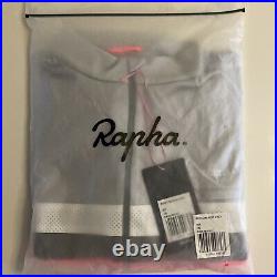 Rapha Brevet Long Sleeve Jersey Light Grey/Hi Vis Pink BNWT Size L