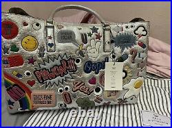 Rare Authentic Anya Hindmarch Ebury Maxi 11all Over Wink Stickers Bag/tote