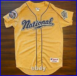 Rare Vintage Majestic 2002 MLB All Star Game New York Mets Mike Piazza Jersey