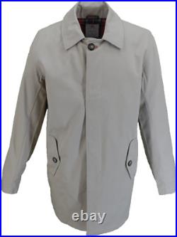 Real Hoxton Mens Beige Mac Coat