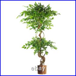 Realistic LARGE Artificial Trees Ficus Variegated Natural Look Plants