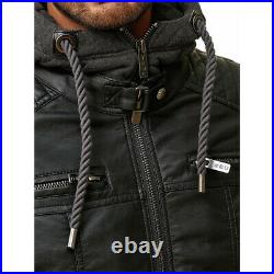 Redbridge By Cipo & Baxx AUCKLAND Mens Biker Leather Jacket M6013H all Sizes